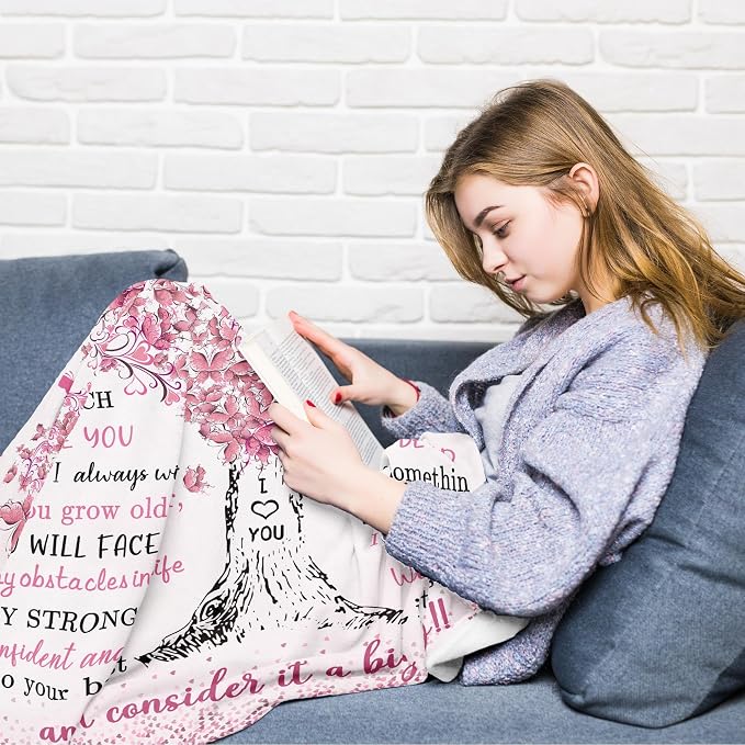 Granddaughter Gifts from Grandma, Gift for Granddaughter, Great Granddaughters Gift, Birthday Gifts for Grand-Daughter Blanket 60"x 50", Presents from Grandpa