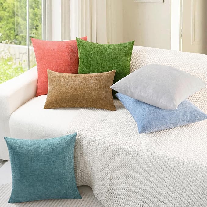 CaliTime Decorative Throw Pillow Covers 26 X 16 Inches Moonbeam Gray