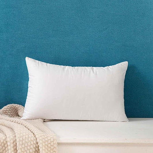JUSPURBET Soft 18x26 inch Throw Pillow Insert for Sofa Couch and Bedroom,Rectangle Cushion Stuff with 100% Cotton Cover,Pillow Form of Decorative Cushion