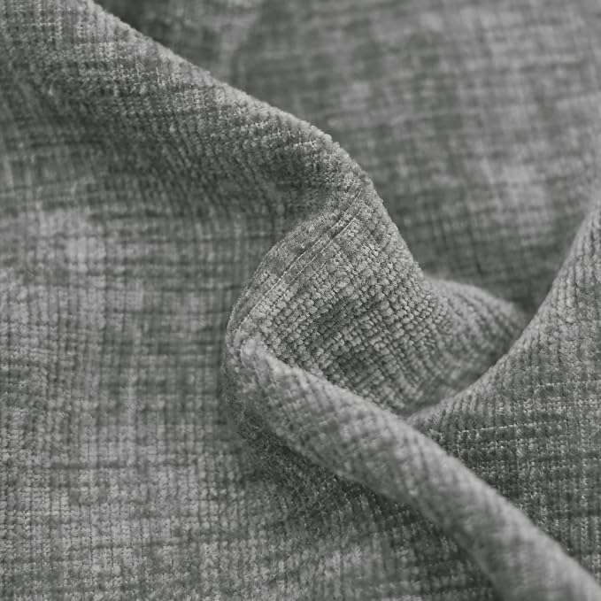 CaliTime Decorative Couch Throw Pillow Covers 18 X 18 Inches Medium Grey