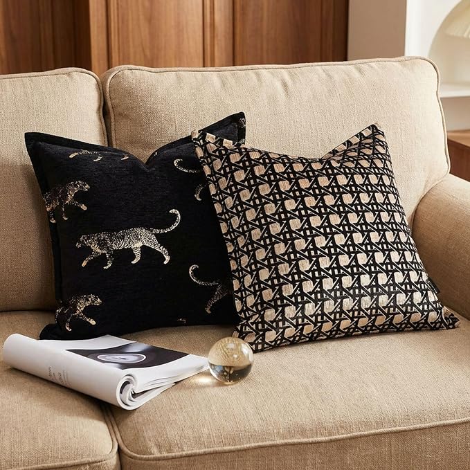 Throw Pillow Cushion Cover 20x20 inches, Luxury Velvet Decorative Pillows Cover, Geometric Rhombus Pattern Pillow Covers for Sofa Living Room