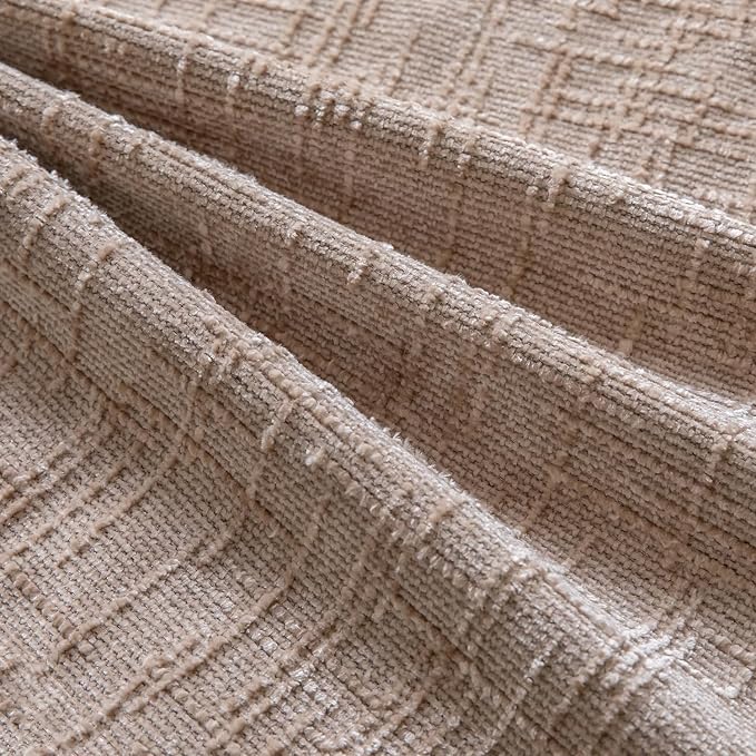 Yaertun Chenille Throw Pillow Covers 16x24 Inch Set of 2 Textured Broadside Soft Cozy Velvet Pillow Covers Modern Farmhouse Boho Decorative Pillow Cases for Couch Bed Sofa Livingroom Camel