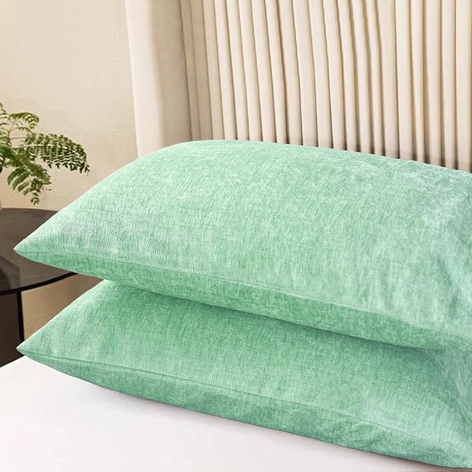CaliTime Decorative Standard Throw Pillow Covers 26 X 20 Inches Grey Green