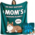 Mom Blanket in Gift Ready Packaging | Cozy Dyed Fleece Throw Blanket | 50"x60" for Couch or Bed - Unique Mom Gift for International Women's Day | Special Present from Daughter or Son