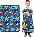 Franco Kids Bedding Super Soft Plush Throw Blanket,46 in x 60 in,Sonic The Hedgehog,Anime,(Pack of 6)