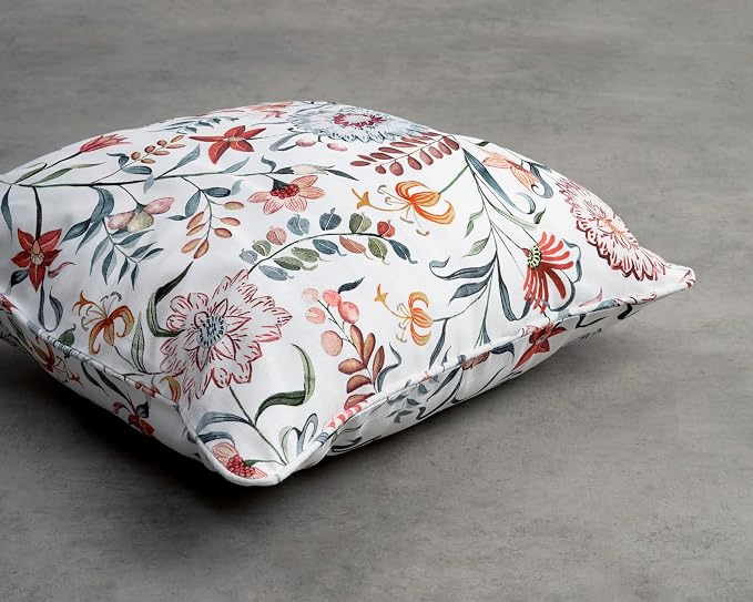 Maison d' Hermine Throw Pillow Covers 100% Cotton (18" x 18" - Pack of 1)
