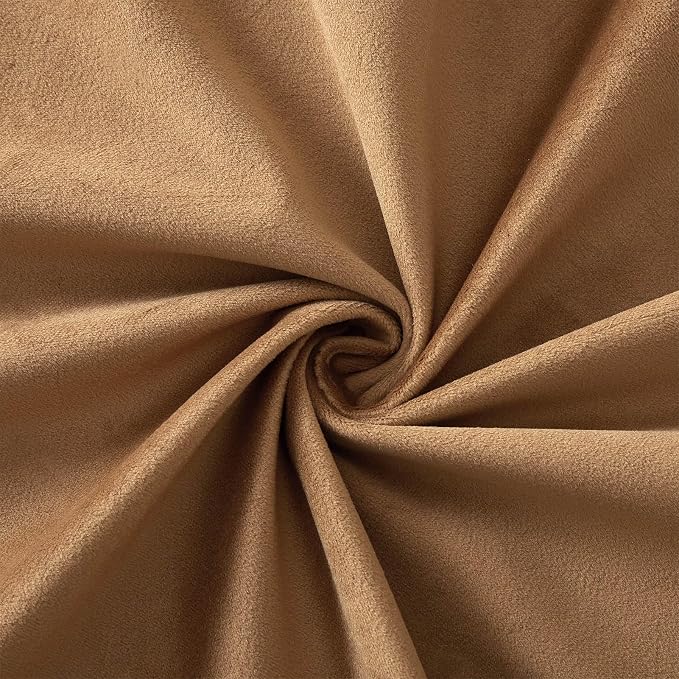 JUSPURBET 22x22 Decorative Velvet Throw Pillow Covers Set of 2,Light Brown