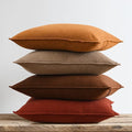 Pack of 4 Throw Pillow Covers Corduroy 20x20 Inch,Maillard Tones | Decorative Velvet Couch,Summer Cases Square,Farmhouse Boho Cushion Covers for Sofa Bed Living Room Home Decor & Office