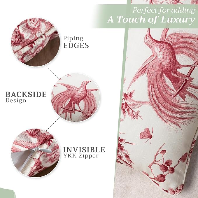 Maison d' Hermine Throw Pillow Covers 100% Cotton (12" x 20" - Pack of 1)