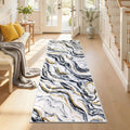 Yamaziot 2x6 Washable Modern Abstract Runner Rug Non-Slip for Hallways | Stain Resistant Kitchen Rug with Rubber Backing, Low Pile, Ultra Soft Carpet Runner for Bedroom, Laundry, Entrance,Black