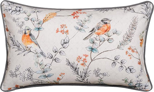Maison d' Hermine Throw Pillow Covers 100% Cotton (12" x 20" - Pack of 1)