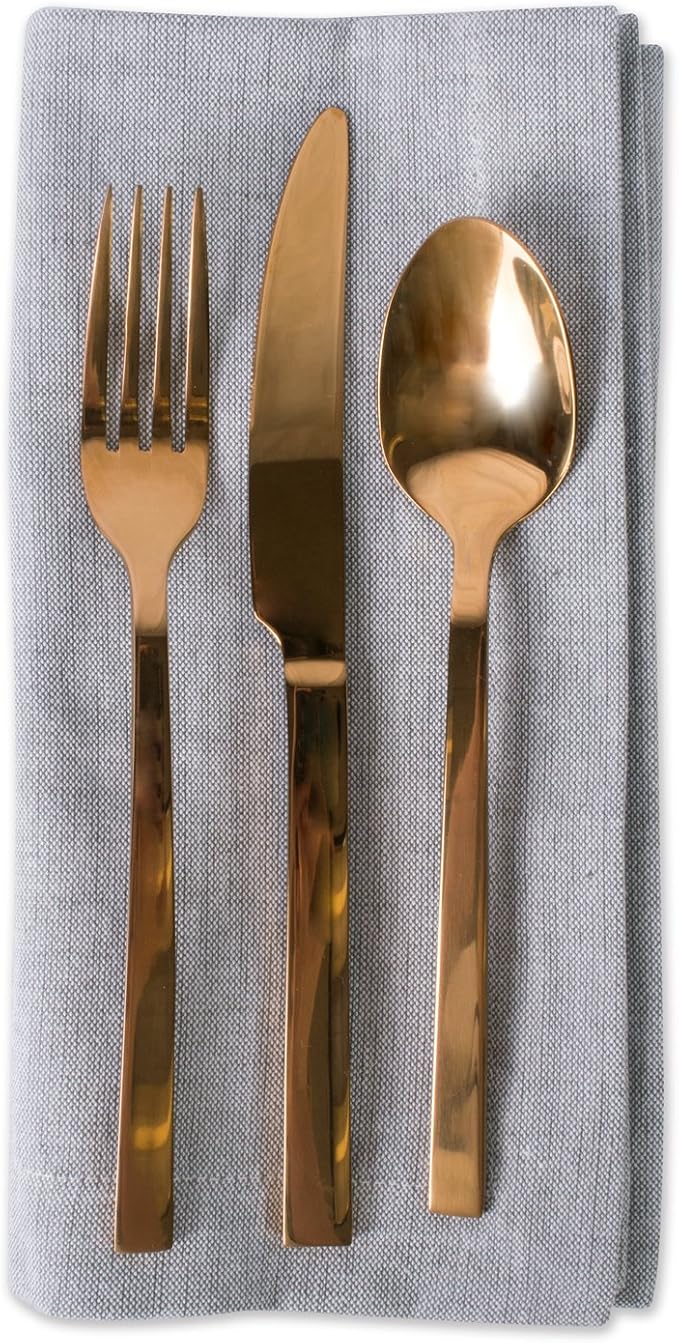 DII Chambray Kitchen, Tabletop Collection, Gray, Napkin Set