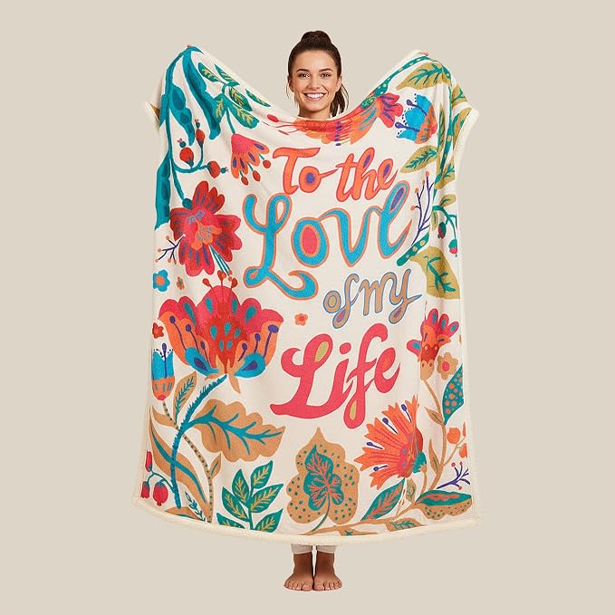 HORIMOTE HOME Sherpa Blanket for Winter, Soft Warm Blanket, Reversible Fleece Blanket for Women, Girls & Mom, Gifts for Your Loved One Throw Blanket for Birthday, Christmas 60"x80"