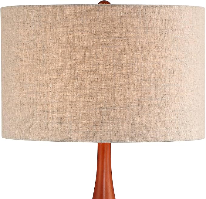 Rocco 30" Large Table Lamp Blue Ceramic USB Workstation Base Handmade