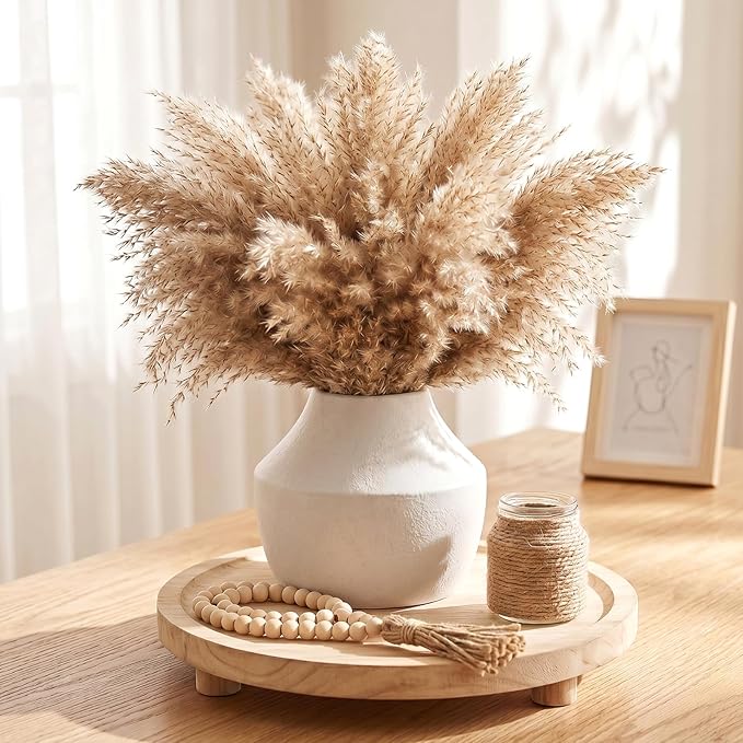 White Ceramic Flower Vase for Centerpieces, 5.2in Small Hydrangea Vase | Waterproof Pottery Vases for Flower, Hydrangeas, Home Decor, Living Room,Table Decorative, Handcrafted