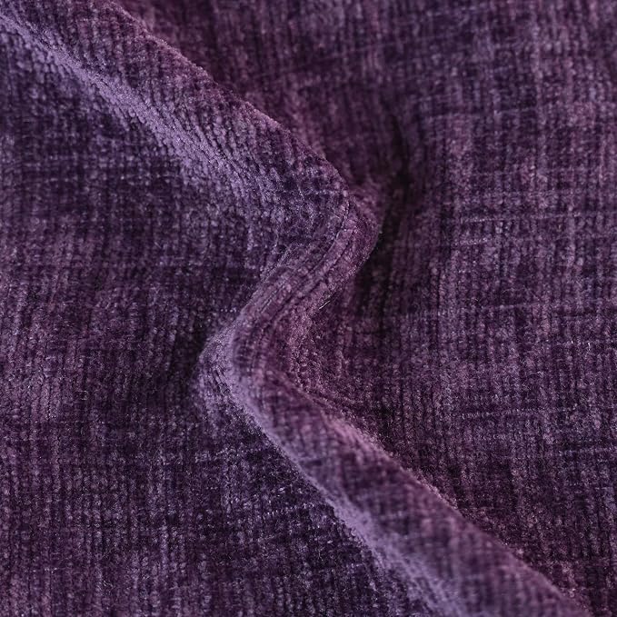 CaliTime Decorative Couch Throw Pillow Covers 18 X 18 Inches Plum Purple