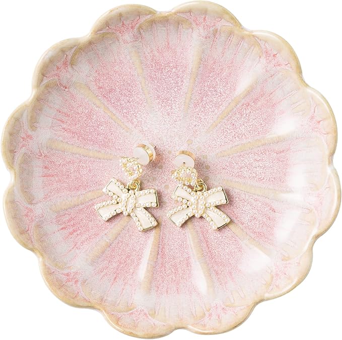 BEUNAIZER Jewelry Dish Tray, Ring Dish, Ceramic Trinket Tray, Key Bowl