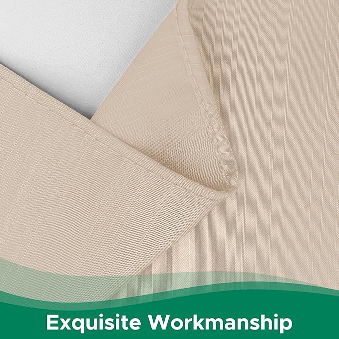 Wrap Around Bed Skirt King Size 16 Inch Drop-Elastic Dust Ruffle Sand | Adjustable Pleated Bedskirt-Easy Fit Wrinkle Resistant Washable Hotel Quality Fabric Bed Skirting-Master Guest Bedroom Rental