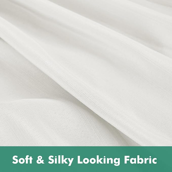 Wrap Around Full Size Bed Skirt Split Corners 18" Drop-Elastic Dust Ruffle | Ivory Adjustable Pleated Bedskirt-Easy Fit Wrinkle Resistant Washable Bed Skirting-Hotels Apartment Guest Bedroom Bed Posts