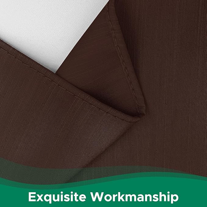 Wrap Around Queen Size Bed Skirt 15 Inch Drop-Elastic Dust Ruffle Brown | Adjustable Pleated Bedskirt-Easy Fit Wrinkle Resistant Washable Hotel Quality Fabric Bed Skirting-Master Guest Bedroom Rental