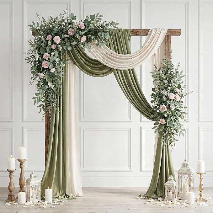 lovemoon 260 Pcs Artificial Mixed Eucalyptus Stems Bulk, 5 Kinds of Faux Greenery Eucalyptus Leaves Bulk for Vase Wedding DIY Bouquets Floral Arrangement Home Decor (260, Green)