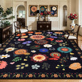 Ciicool Washable 8x10 Area Rugs for Living Room Floral Soft Large Carpet | Non-Slip Indoor Rug for Dining Room Bedroom Nursery Home Office Playroom Carpets Decor