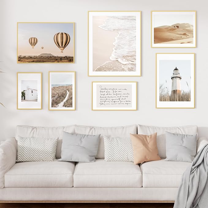 Fun Memories 20x26 Picture Frame, Metal Picture Frame Wall Mounting Horizontally or Vertically - Poster Frame Simple and Elegant Decor for Wall - 1 Pack - Gold