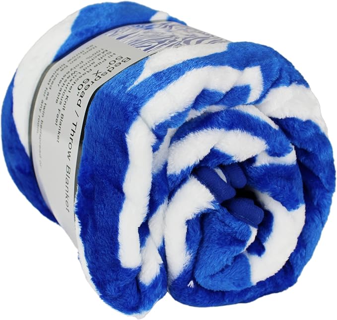 College Covers Everything Comfy Kentucky Wildcats Soft Raschel Throw Blanket, 60 in by 50 in