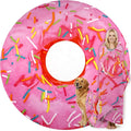 Zulay Kitchen Donut Blanket - Novelty Big Donut Blanket Adult and Kids - Premium Soft Flannel Round Pink Glazed Round Blanket for Indoors, Outdoors, Travel, Home 285 GSM - 71 Inches
