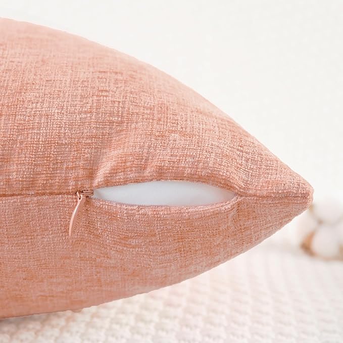 CaliTime Decorative Couch Throw Pillow Covers 26 X 16 Inches Dusty Pink