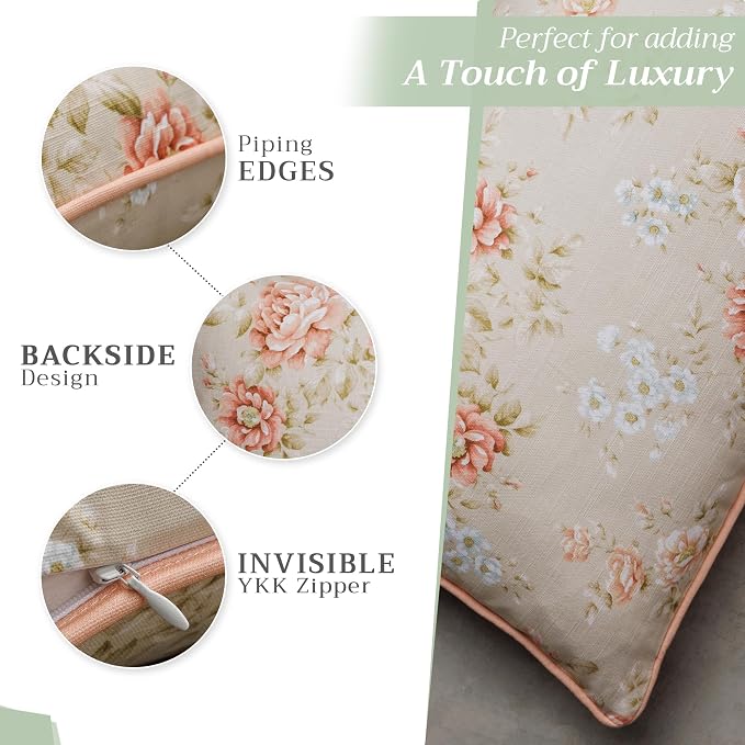 Maison d' Hermine Throw Pillow Covers 100% Cotton (12" x 20" - Pack of 1)