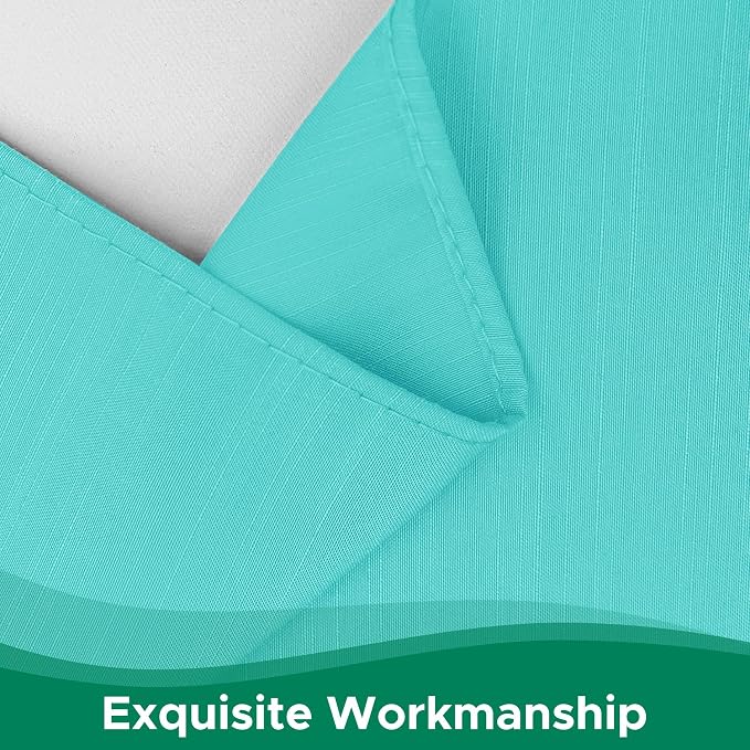 Wrap Around Bed Skirt Dorm Twin & Twin XL 25" Drop-Elastic Long Dust Ruffle | Adjustable Pleated Bedskirt-Easy Fit Wrinkle Resistant-Washable Hotel Quality-College Dorm Apartment Guest Bedroom Aqua