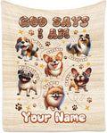Personalized Dog Blanket for Kids - Custom Gifts for Dog Lovers, Mom, Women, Girls, Boys, Adults, Toddlers - Inspirational Fleece Blanket for Couch With Dogs, 30"x40"