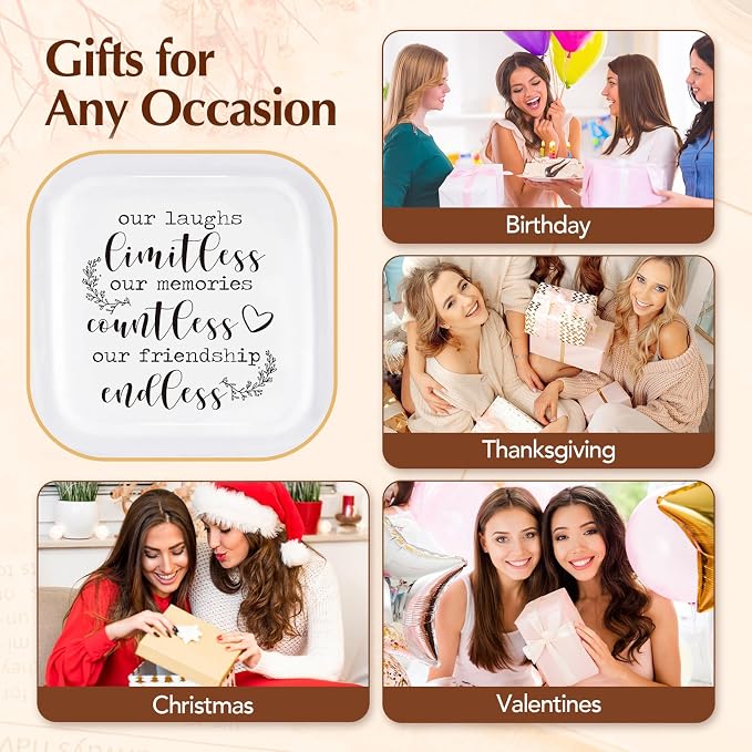 Best Friend Birthday Gifts For Women Friendship Ring Dish Bff Trinket Tray
