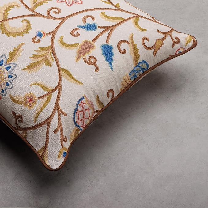 Maison d' Hermine Throw Pillow Covers 100% Cotton (18" x 18" - Pack of 1)