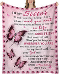 Sister Gifts for Christmas, Sister Birthday Gifts, Gift for Sisters Birthday & Mother Day, Sisters Blankets for Women, 80"x60"