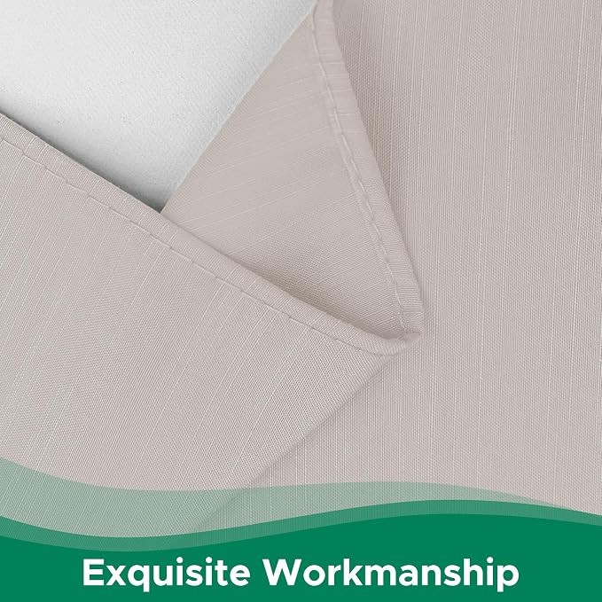 Wrap Around Queen Size Bed Skirt 15" Drop-Elastic Dust Ruffle Camel Grey | Adjustable Pleated Bedskirt-Easy Fit Wrinkle Resistant Washable Hotel Quality Fabric Bed Skirting-Master Guest Bedroom Rental