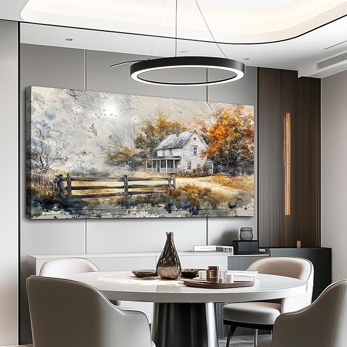 KELIYUAN Large Wall Decor Canvas Painting Wall Art For Living Room Dining Room Abstract Ink Landscape Paint Picture Prints Artwork For Corridor Bedroom Office Home Decoration Ready to hang 24x48 In
