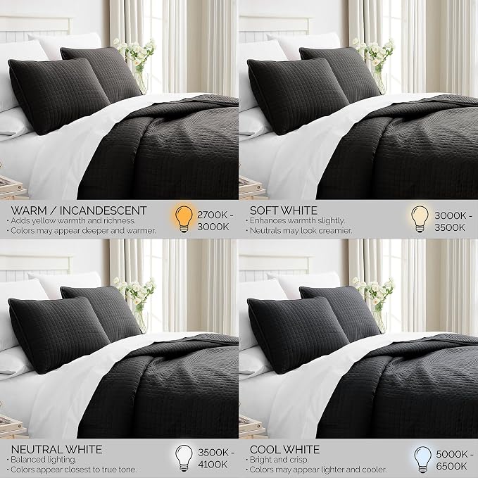 Southshore Fine Living, Inc. Twin XL Quilt Bedding Set, Dorm Room Bedding Essentials, Stain Resistant, Machine Washable Bedspread, XL Twin Black Quilt Bedspread Set with Pillow Sham, Black Quilts