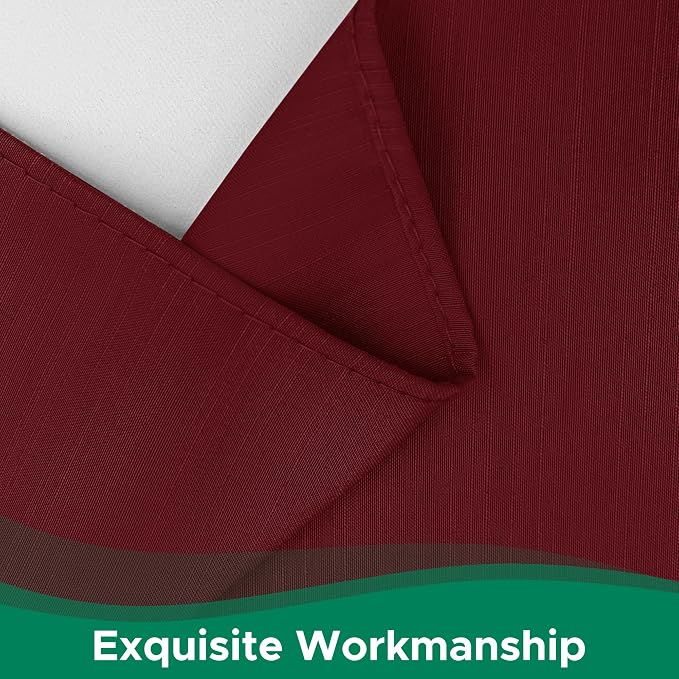 Wrap Around Queen Size Bed Skirt 18 Inch Drop-Elastic Dust Ruffle Burgundy | Adjustable Pleated Bedskirt-Easy Fit Wrinkle Resistant Washable Hotel Quality Fabric Bed Skirting-Master Guest Bedroom Rental
