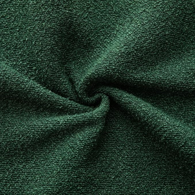MANDIOO Pack of 2 Decorative Throw Pillow Covers Accent Solid Woven Textured Cushion Covers Pillow Cases Bedroom Living Room Sofa Home 16 x 16 lnch Green