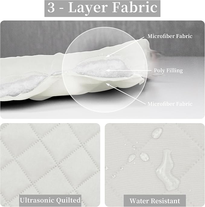 Easy-Going Reversible Quilt Set Twin, Bedspread with 1 Shams, Ivory/Ivory | Machine Washable Lightweight Bed Comforter, 1 Quilt + 1 Pillow Shams, All Season Bed Coverlets for Bedroom