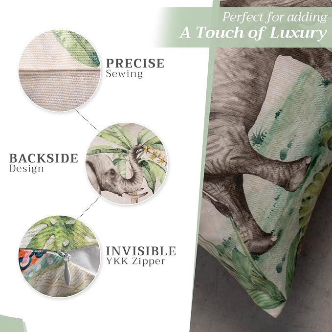 Maison d' Hermine Throw Pillow Covers 100% Cotton (20" x 20" - Pack of 1)