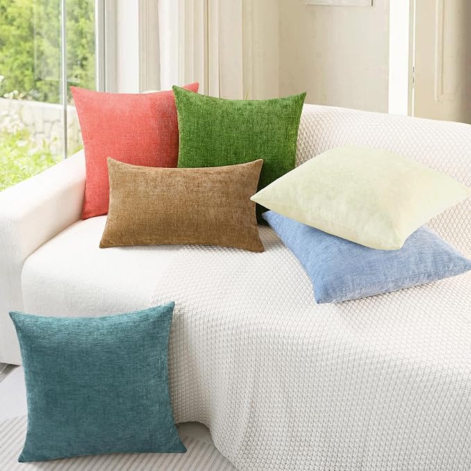 CaliTime Decorative Couch Throw Pillow Covers 26 X 16 Inches Beige