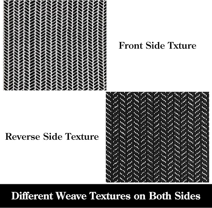 Lahome Boho Bathroom Rugs, 3x5 Washable Area Rug for Kitchen Bedroom Entry | Bath Door Mat with Tassels Woven Cotton, Farmhouse Black And White Throw Carpet for Entryway Living Room Laundry Dorm Decor