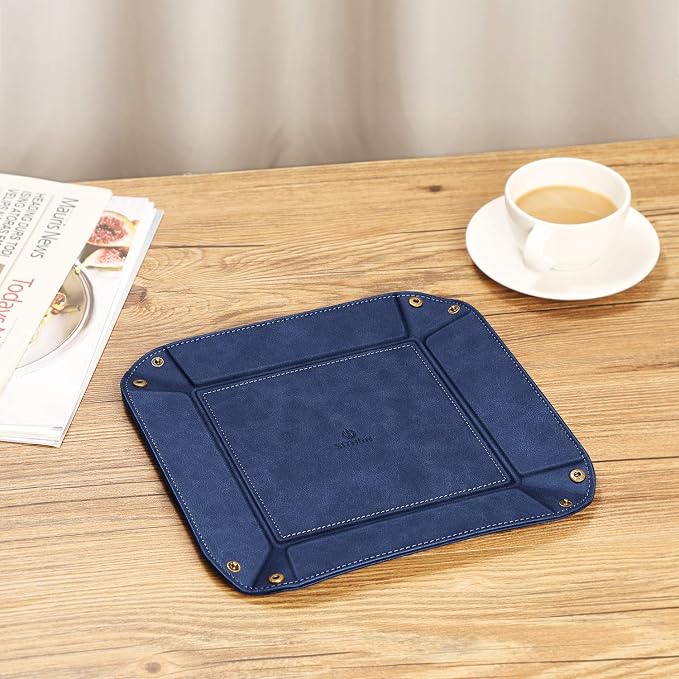SITHON Valet Tray Desktop Storage Organizer Nightstand Caddy Holder