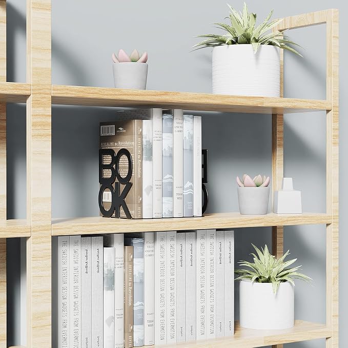 4 Pair Book Ends, Bookends, Book Ends for Shelves,Bookend