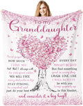 Granddaughter Gifts from Grandma, Gift for Granddaughter, Great Granddaughters Gift, Birthday Gifts for Grand-Daughter Blanket 60"x 50", Presents from Grandpa