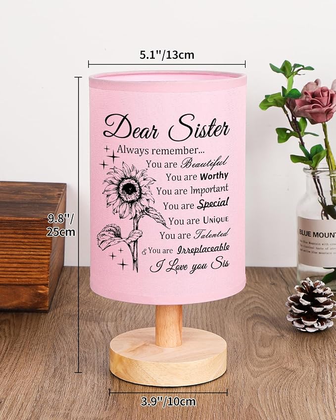 Sister Gifts Table Lamp, Sister Birthday Gifts from Sisters