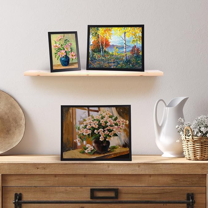 Giftgarden 14 Pack Black Picture Frames Set, 2pcs 11x14 Matted for 8x10, 6pcs 8x10 Matted for 5x7, 6pcs 5x7 Matted for 4x6, Gallery Frame Collage for Wall or Tabletop Display